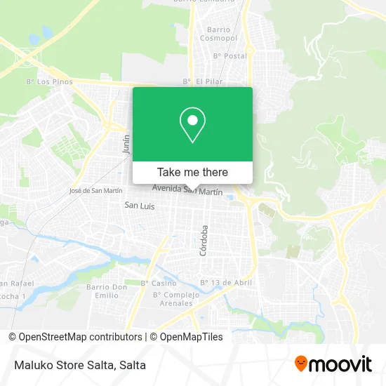 Maluko Store Salta map