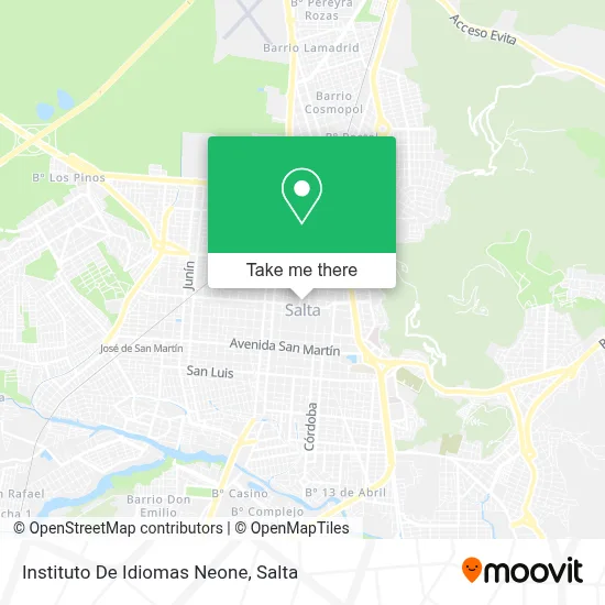 Instituto De Idiomas Neone map