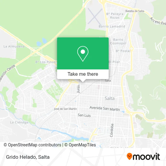 Grido Helado map