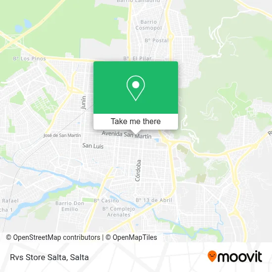 Rvs Store Salta map