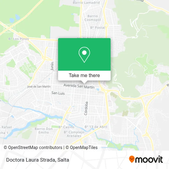 Doctora Laura Strada map