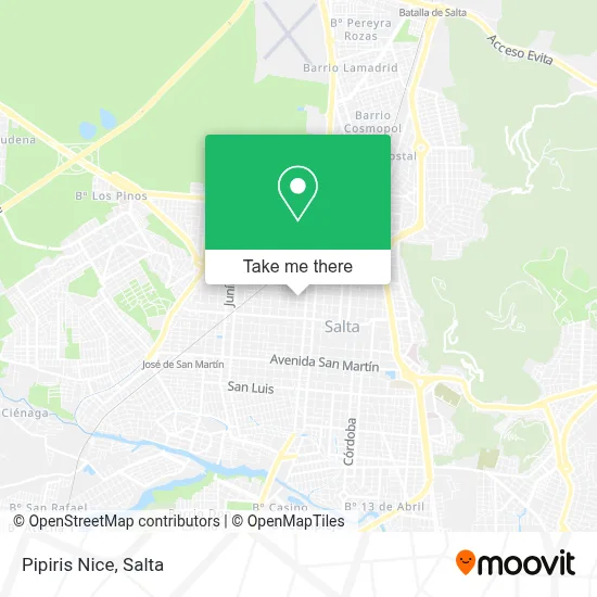 Pipiris Nice map