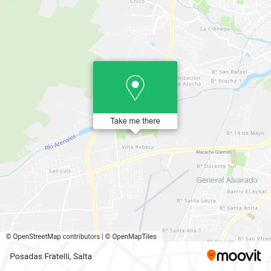Posadas Fratelli map