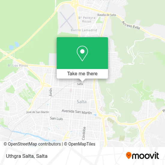 Uthgra Salta map