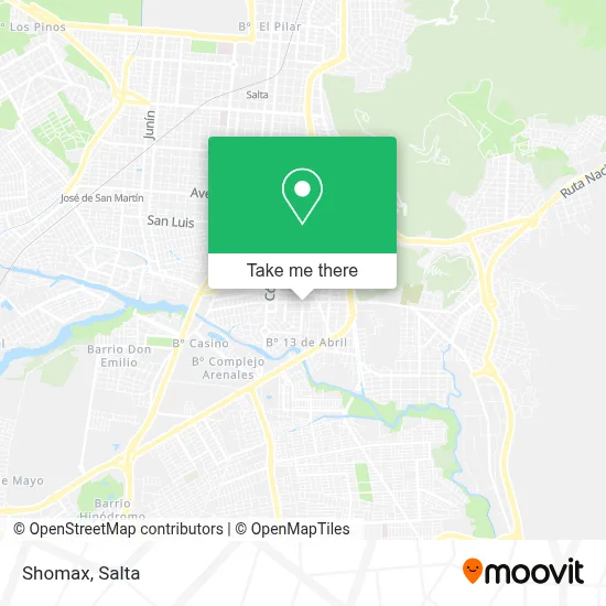 Shomax map