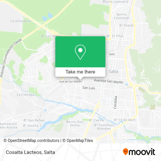Cosalta Lacteos map
