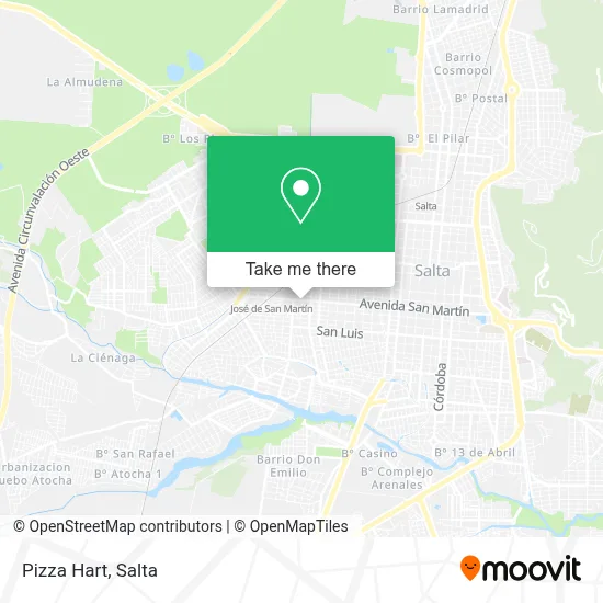 Pizza Hart map