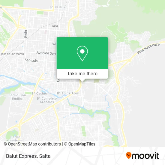 Balut Express map