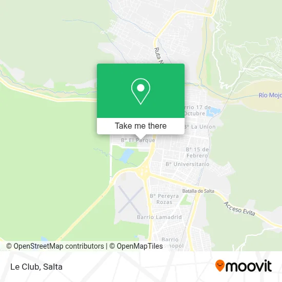 Le Club map