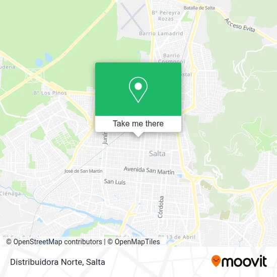 Distribuidora Norte map