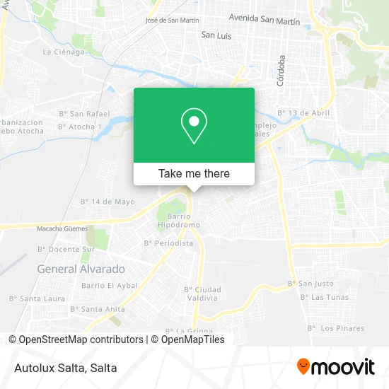 Autolux Salta map