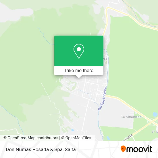 Don Numas Posada & Spa map