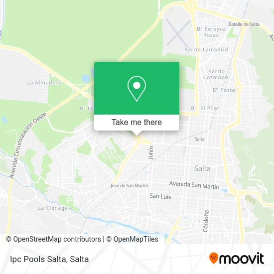Ipc Pools Salta map