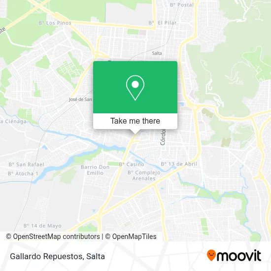 Gallardo Repuestos map