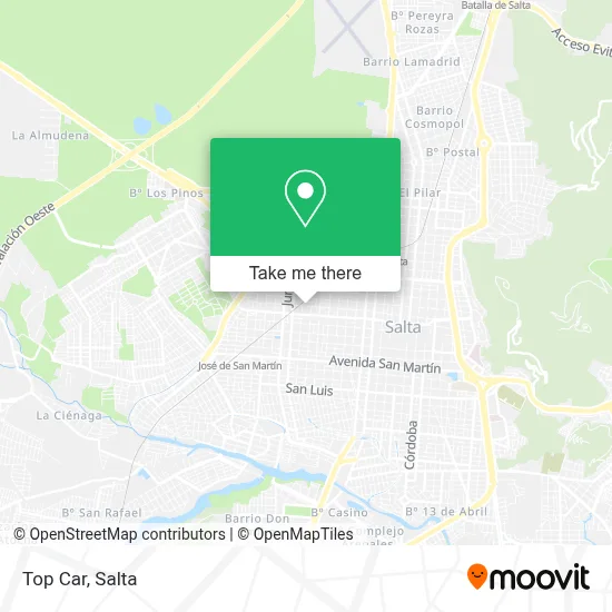 Top Car map