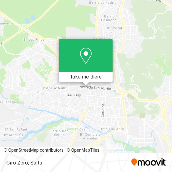 Giro Zero map