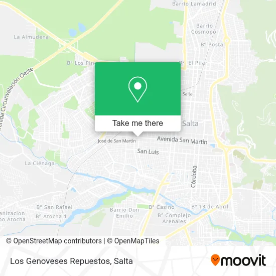 Los Genoveses Repuestos map