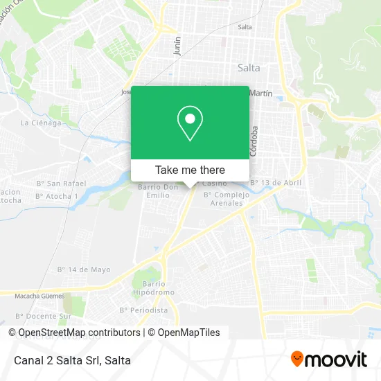 Canal 2 Salta Srl map