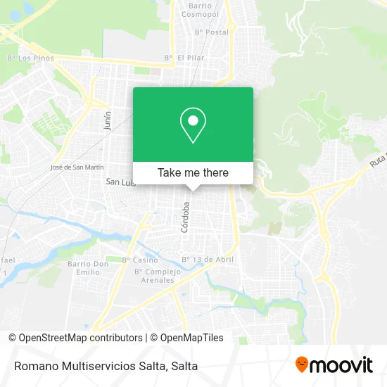 Romano Multiservicios Salta map