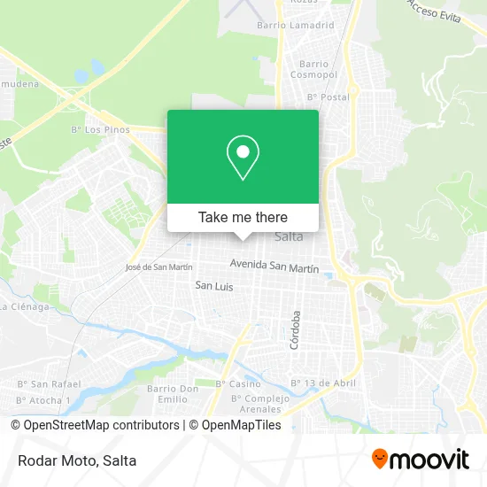 Rodar Moto map