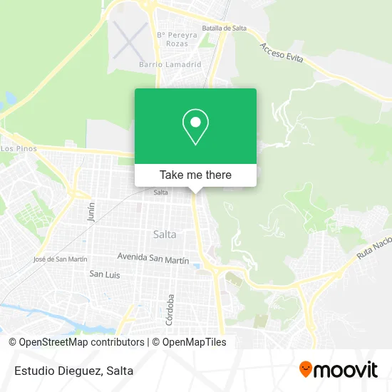 Estudio Dieguez map