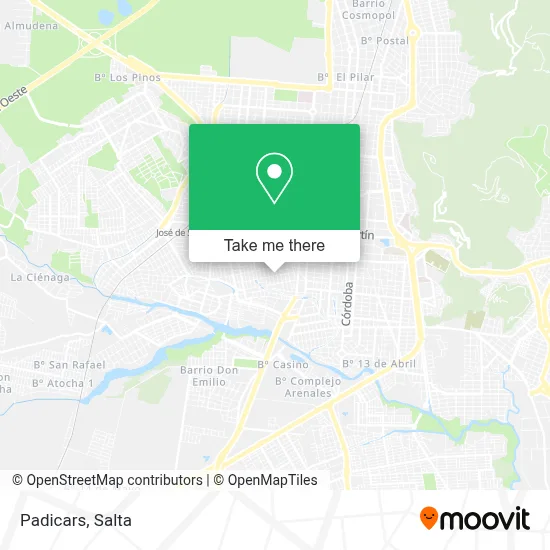 Padicars map