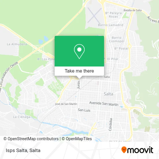 Isps Salta map