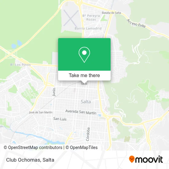 Club Ochomas map