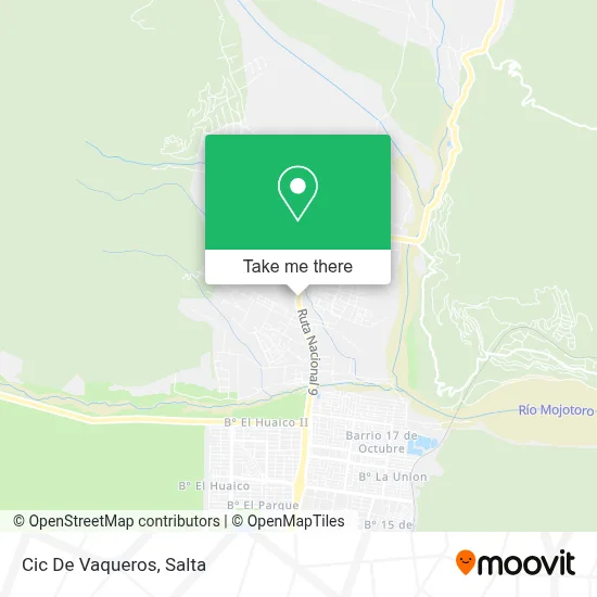 Cic De Vaqueros map
