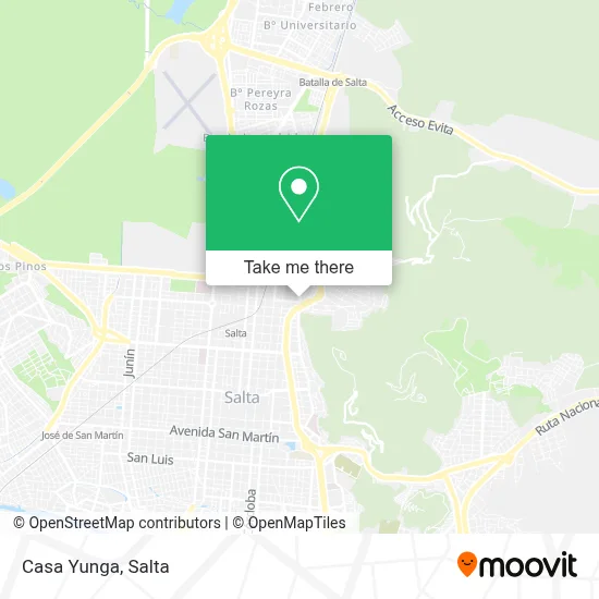Casa Yunga map