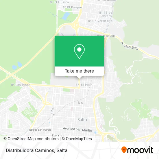 Distribuidora Caminos map