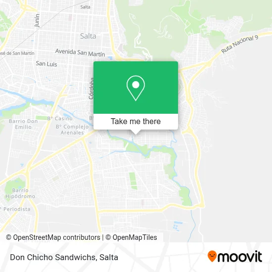 Don Chicho Sandwichs map