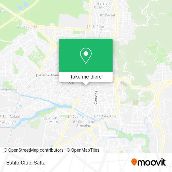 Estilo Club map