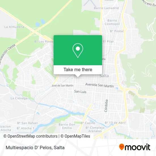 Multiespacio D' Pelos map