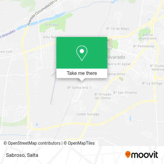 Sabroso map