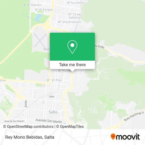 Rey Mono Bebidas map