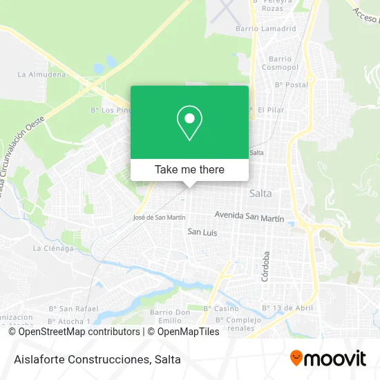 Aislaforte Construcciones map