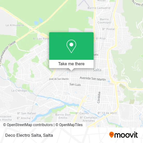 Deco Electro Salta map