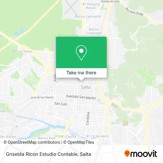 Griselda Ricon Estudio Contable map