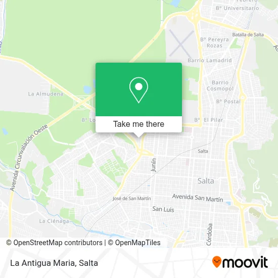 La Antigua Maria map
