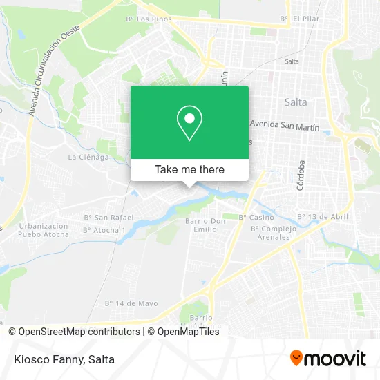 Kiosco Fanny map