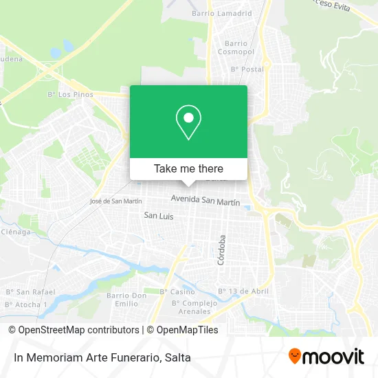 In Memoriam Arte Funerario map
