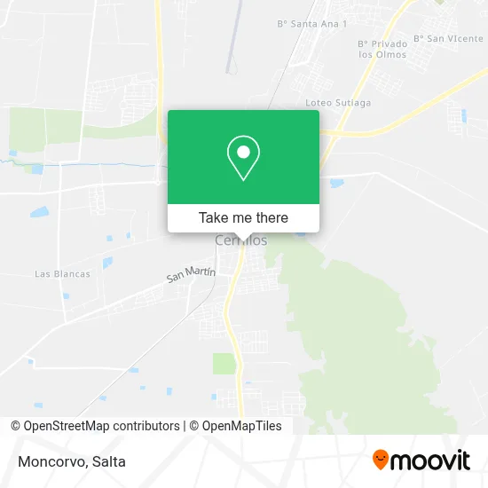 Moncorvo map