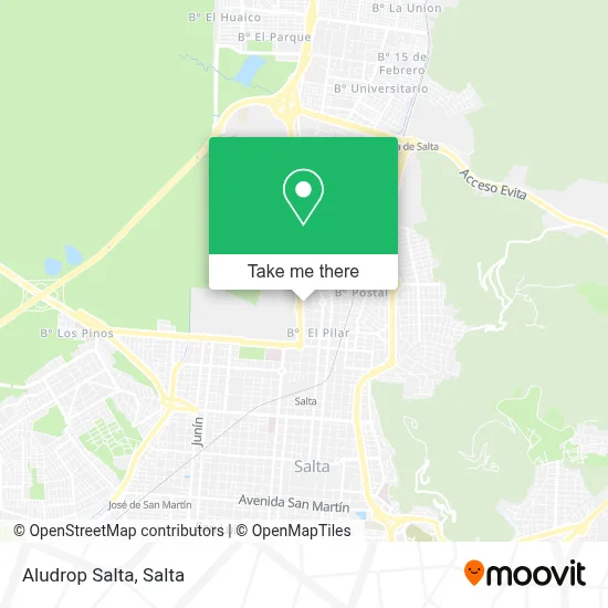Aludrop Salta map