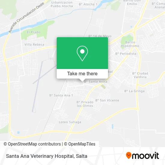Santa Ana Veterinary Hospital map