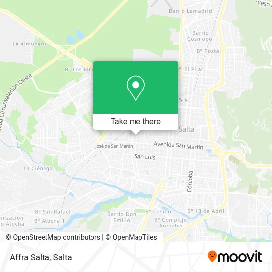 Affra Salta map