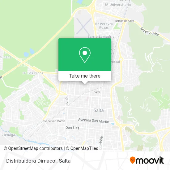 Distribuidora Dimacol map