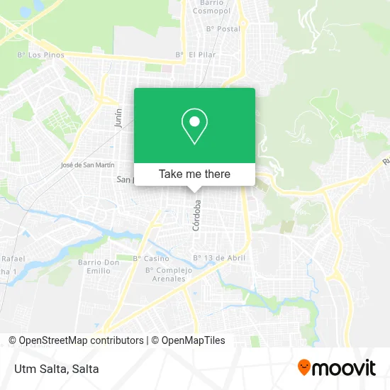 Utm Salta map