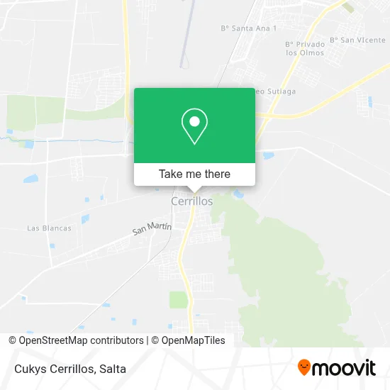 Cukys Cerrillos map