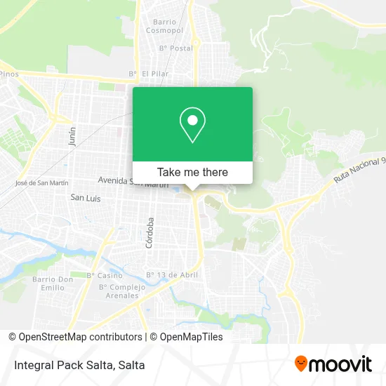Integral Pack Salta map